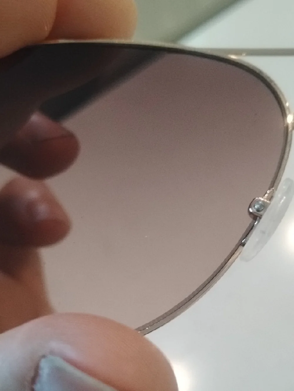 Calvin Klein Gold Frame Brown Gradient Aviator Sunglasses